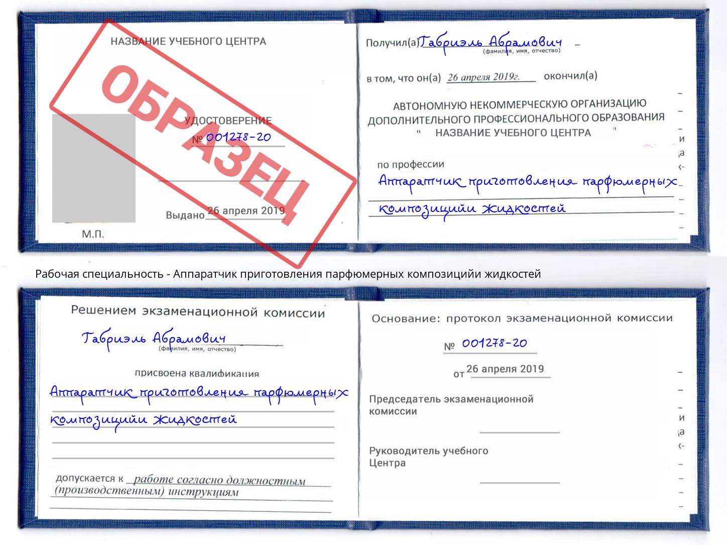 Аппаратчик приготовления парфюмерных композицийи жидкостей Зеленодольск