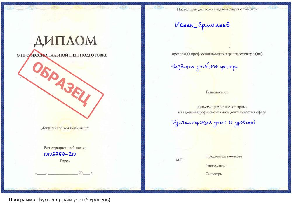 Бухгалтерский учет (5 уровень) Зеленодольск