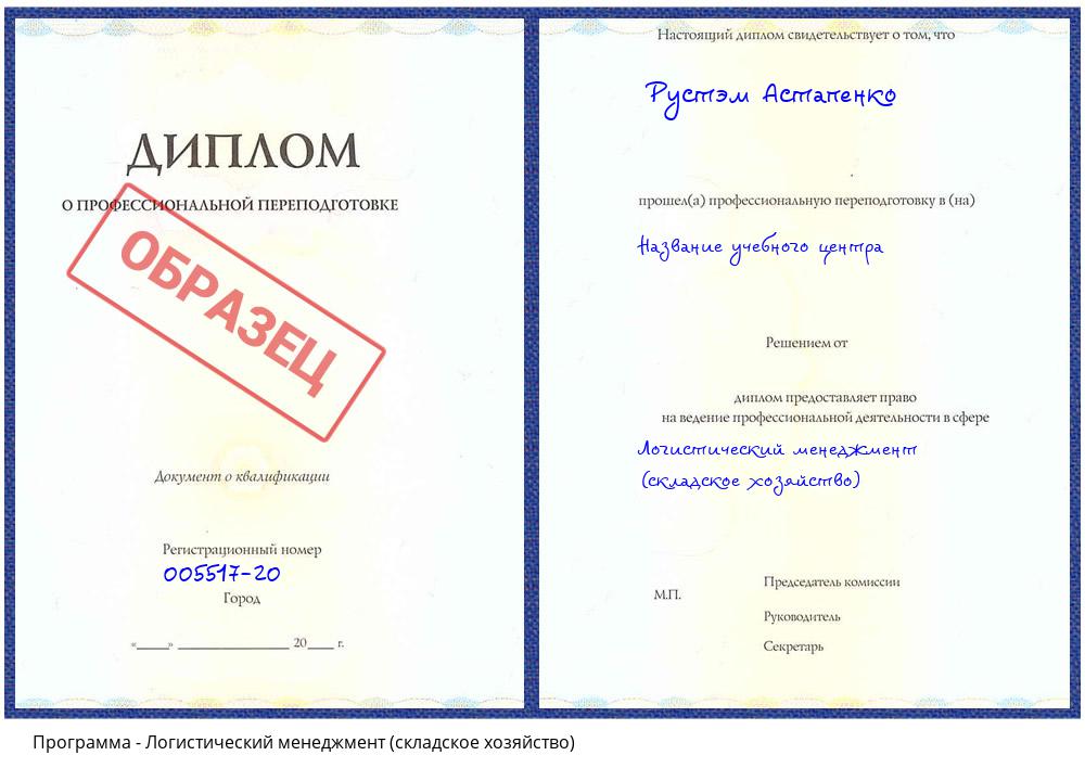 Логистический менеджмент (складское хозяйство) Зеленодольск
