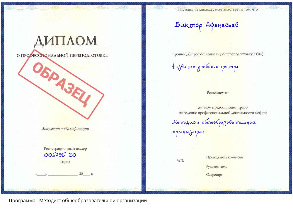 Методист общеобразовательной организации Зеленодольск